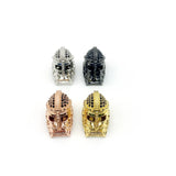 10pcs CZ Helmet Spacer Beads for Jewelry Making