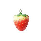 10pcs 3D Strawberry Resin Charms Earring DIY Jewelry Accessories