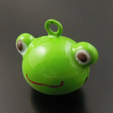 10pcs Jingle Bells Craft Pendant Charms Christmas Frog Pet Decor 21mm