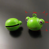 10pcs Jingle Bells Craft Pendant Charms Christmas Frog Pet Decor 21mm