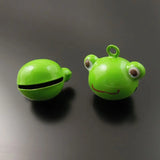 10pcs Jingle Bells Craft Pendant Charms Christmas Frog Pet Decor 21mm