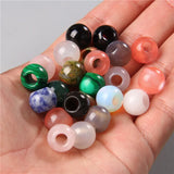 10pcs Yellow Tiger Eye Beads Large Hole Round Gemstone Spacer 5mm
