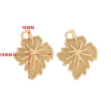 10pcs Leaves Earrings Stainless Steel DIY Earring For Women Girls