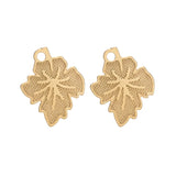 10pcs Leaves Earrings Stainless Steel DIY Earring For Women Girls