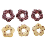 10pcs Leopard Flower Acrylic Charms Beads Jewelry Making Diy