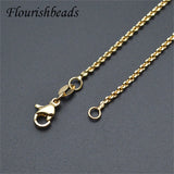 10pcs Pink Rose Plated Necklace Chains
