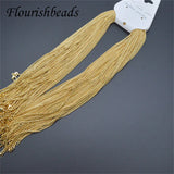 10pcs Pink Rose Plated Necklace Chains