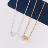 10pcs Love Heart Necklace Stainless Steel Couple Pendant Jewelry