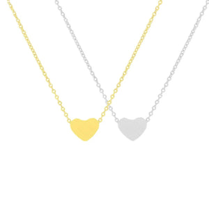 10pcs Love Heart Necklace Stainless Steel Couple Pendant Jewelry