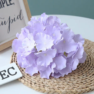 10pcs Artificial Silk Hydrangea Flowers Head Home Wedding Decoration DIY