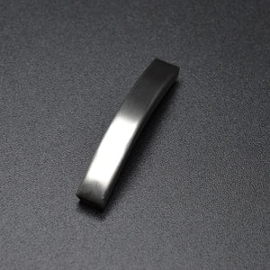 10pcs Matte Stainless Steel Tube Beads Bayonet Clasp Leather Bracelet Jewelry