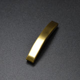 10pcs Matte Stainless Steel Tube Beads Bayonet Clasp Leather Bracelet Jewelry