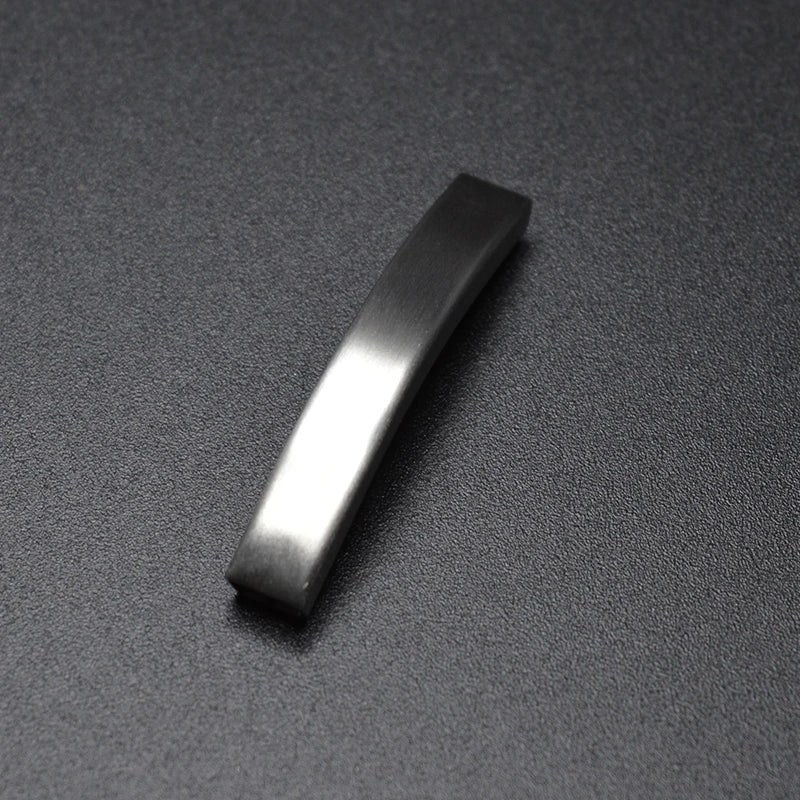 10pcs Matte Stainless Steel Tube Beads Bayonet Clasp Leather Bracelet Jewelry