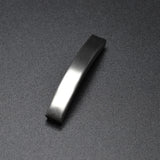 10pcs Matte Stainless Steel Tube Beads Bayonet Clasp Leather Bracelet Jewelry