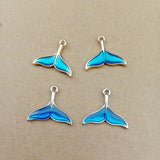 10pcs Mermaid Fish Tail Charms DIY Bracelet Pendants Earring Jewelry