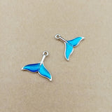 10pcs Mermaid Fish Tail Charms DIY Bracelet Pendants Earring Jewelry
