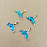 10pcs Mermaid Fish Tail Charms DIY Bracelet Pendants Earring Jewelry