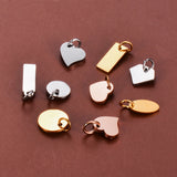 10pcs Stainless Steel Charms for DIY Jewelry Necklace Bracelet Anklet