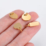 10pcs Stainless Steel Charms for DIY Jewelry Necklace Bracelet Anklet