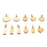 10pcs Stainless Steel Charms for DIY Jewelry Necklace Bracelet Anklet