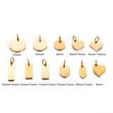 10pcs Stainless Steel Charms for DIY Jewelry Necklace Bracelet Anklet