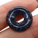 10pcs Mixed Natural Stone Bead Malachites Tiger Eye Big Hole Loose Bead 18mm
