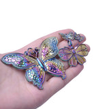 10pcs Rainbow Butterfly Insect Pendants DIY Charms for Jewelry Making