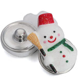 Christmas Snap Buttons Jewelry Mixed 10pcs 18mm Santa Claus Charms Snap Bracelet