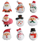 Christmas Snap Buttons Jewelry Mixed 10pcs 18mm Santa Claus Charms Snap Bracelet