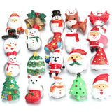 Christmas Snap Buttons Jewelry Mixed 10pcs 18mm Santa Claus Charms Snap Bracelet