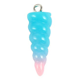 10pcs Mixed Random Unicorn Horn Charms DIY Earrings Keychain
