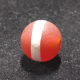 10pcs Natural Agate Dzi Ball Line Red Frosted Pattern Amulet Gem