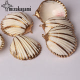 10pcs Natural Shell Conch Charms Pendant DIY Jewelry Earrings Accessories