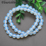 Opalite Stone Beads Bracelet 10pcs 8mm Elastic Rope Jewelry Gift