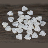 10pcs Natural Shell Leaf Pendant Charms for Jewelry Making DIY