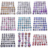 10pcs Rhinestone Mini Metal Snap Buttons for Snap Jewelry