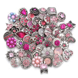 10pcs/lot 12MM Snap Jewelry Rhinestone Metal Buttons for Bracelet Earrings