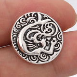 10pcs 18mm Beauty Mermaid Metal Snap Buttons Bracelet DIY Snap Jewelry