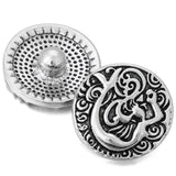 10pcs 18mm Beauty Mermaid Metal Snap Buttons Bracelet DIY Snap Jewelry