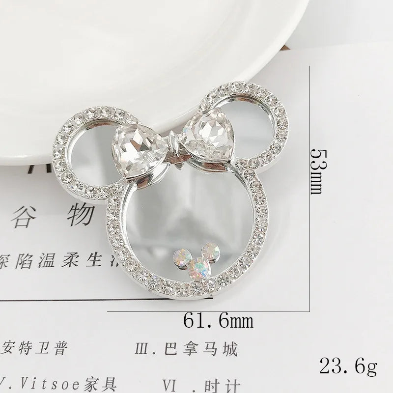 10pcs Zinc Alloy Cartoon Doll Mirror DIY Mobile Phone Case Accessories