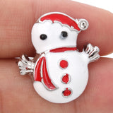 Christmas Snowman Snap Buttons for 18mm Snap Bracelet