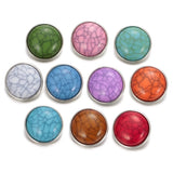 10pcs/lot Snap Button Charms for DIY Bracelet 18mm Gray 10colors