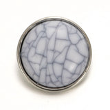 10pcs/lot Snap Button Charms for DIY Bracelet 18mm Gray 10colors