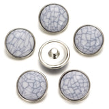 10pcs/lot Snap Button Charms for DIY Bracelet 18mm Gray 10colors