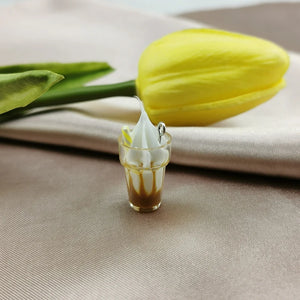 10pcs Chocolate Cake Ice Cream Resin Charms Earring Findings 3D Charm Food Penda
