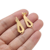 10pcs Stainless Steel Earring Posts Round Stud Findings