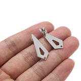 10pcs Stainless Steel Earring Posts Round Stud Findings