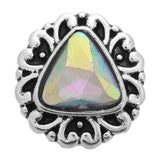 10pcs Mini Crystal Rhinestone 12mm Metal Snaps Charms for Snap Bracelet