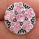 10pcs Snap Button Jewelry Flower 18mm Metal Fit Snap Bracelet Men Women Gift