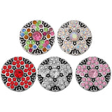 10pcs Snap Button Jewelry Flower 18mm Metal Fit Snap Bracelet Men Women Gift